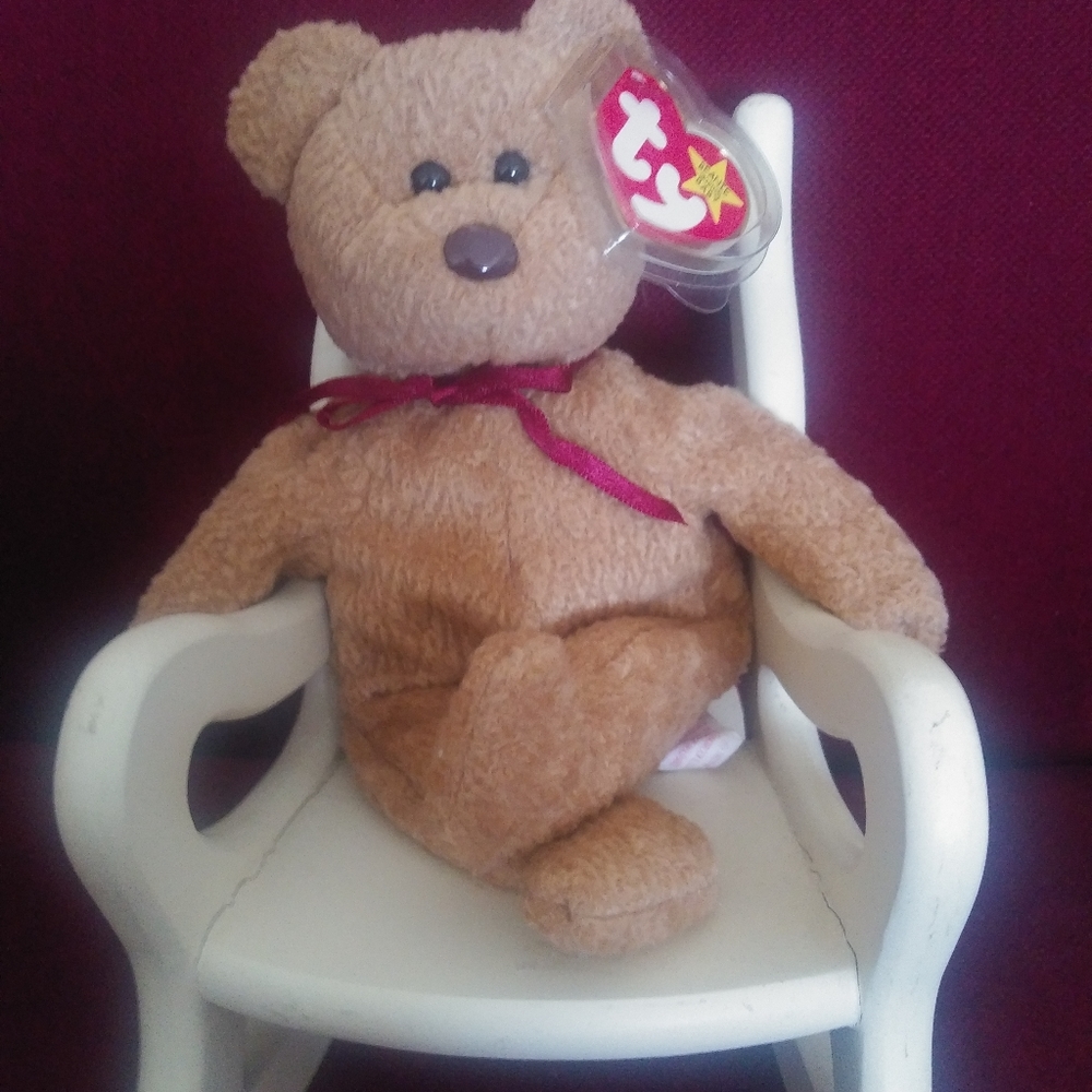 Curly the Bear Beanie Baby